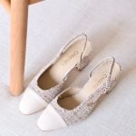 Chanel Slingback 65mm - Tweed Off White