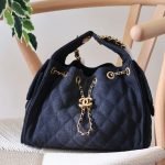 Chanel 25 Handbag - Black denim