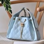 Chanel 25 Handbag - Sky Blue Caviar
