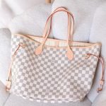 Louis Vuitton Neverfull MM bag - Off Whitewith tan