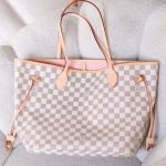 Louis Vuitton Neverfull MM bag - Off White with pink