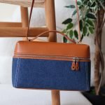 Loro Piana L27 bag - Brown denim