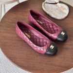 Chanel Ballet Flats Calfskin - Maroon