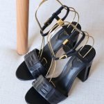 Fendi Delfina Heel sandal 95mm - Black