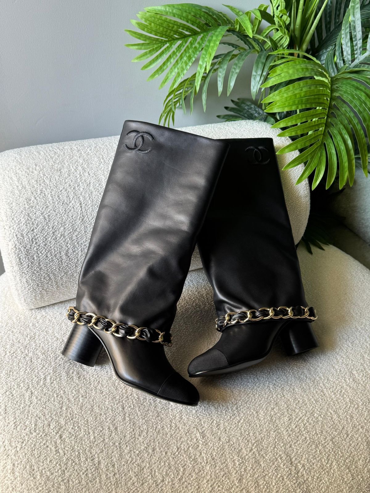 Chanel high boot