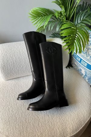 Chanel Leather riding boot
