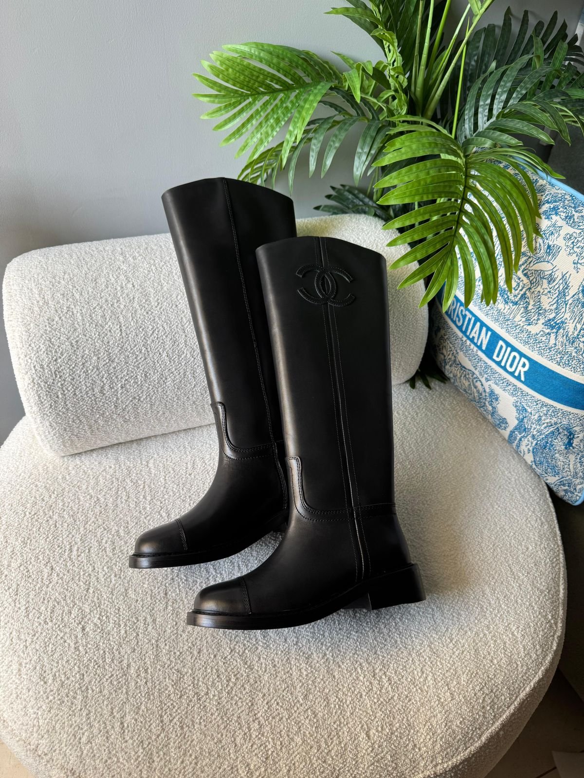 Chanel Leather riding boot