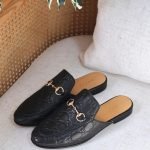 Gucci Princetown slipper - Gucci Mule - GG Black