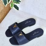 LV Mare Flat Mule - Navy
