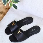LV Mare Flat Mule - Black
