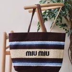 Miu Miu crochet tote bag - Brown