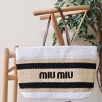 Miu Miu crochet tote bag - White