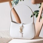 YSL Le 5 à 7 19cm bag - White