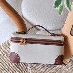 Loro Piana L19 bag - Beige with maroon line