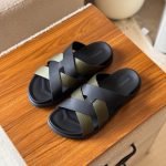 Hermes Kazimir sandal - Dark Olive