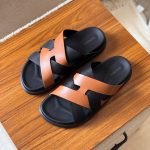 Hermes Kazimir sandal - Brown and Black