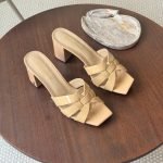 YSL Square heel - Beige