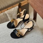 Gucci Marmont Heel sandal - Black