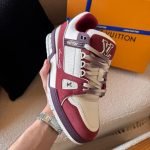 LV Trainer Sneaker - All Color - Burgundy