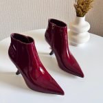 Dior Shiny leather boot - Maroon