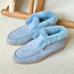 Loro Piana Open Walk Ankle Boot - Women - Blue