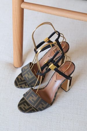 Fendi Delfina Heel sandal 95mm
