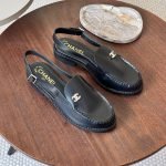 Chanel CC slingback loafers - Black