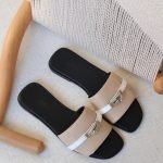 Hermes Giulia Sandals - Apricot