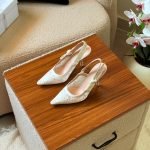 Dior J'Adior Slingback Pump 10cm - White