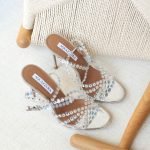 Aquazzura Tequila Sandal 10cm - Silver