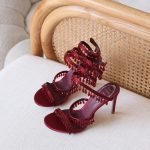 Rene Caovilla Chandelier Sandal 10cm - Maroon