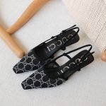 Gucci GG crystal slingback pump - Black