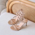Rene Caovilla Chandelier Sandal 10cm - Beige