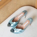 Aquazzura Ce Soir Mule 75mm heel - Blue