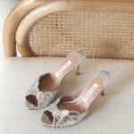 Aquazzura Ce Soir Mule 75mm heel - Silver