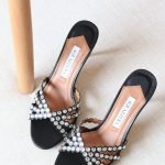 Aquazzura Tequila 10cm mules - Black