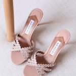 Aquazzura Tequila 10cm mules - Nude