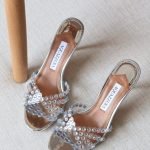 Aquazzura Tequila 10cm mules - Transparent