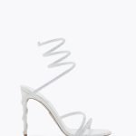 Rene Caovilla Margot Sandal 10cm - White