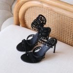Rene Caovilla Chandelier Sandal 10cm - Black