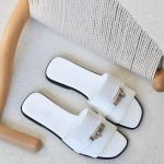 Hermes Giulia Sandals - White