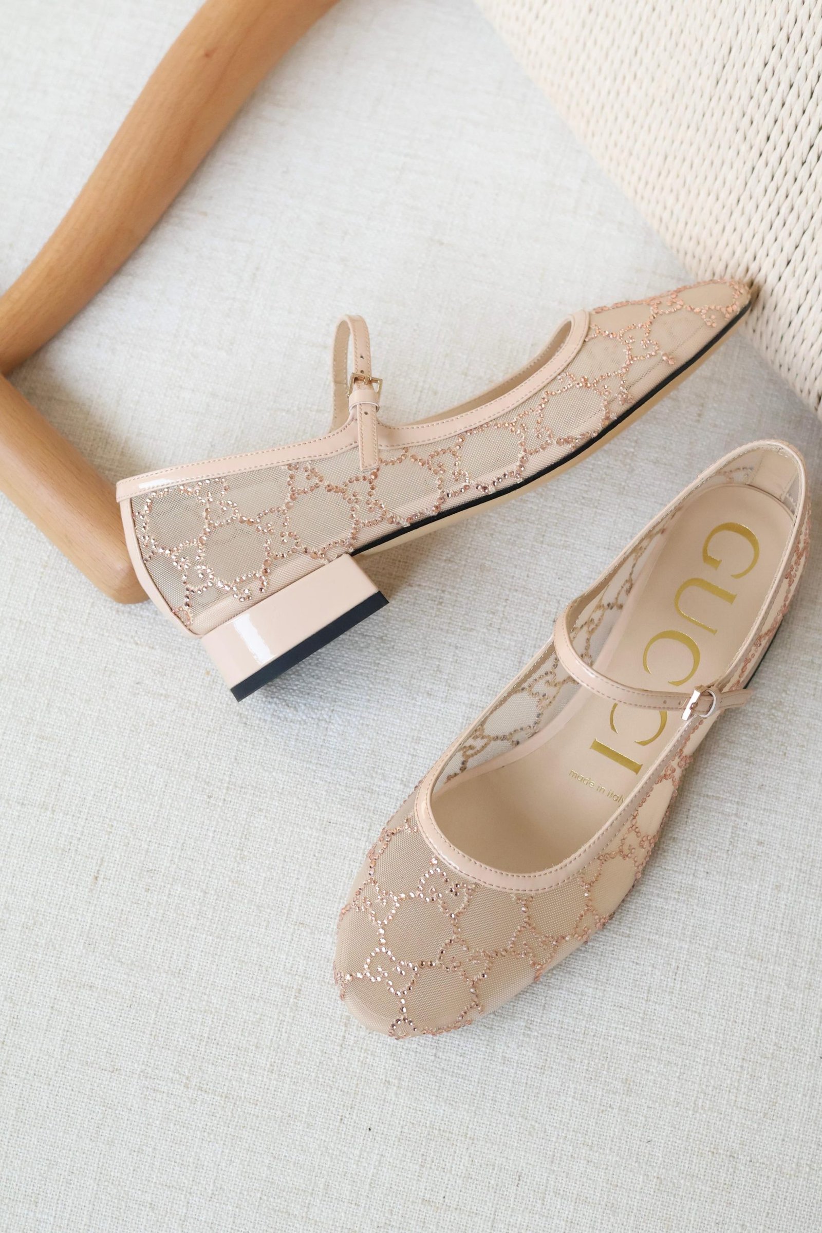 Gucci GG crystal ballet flat - Image 4