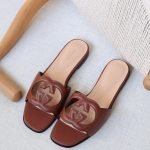 Gucci G Slide Sandal - Brown