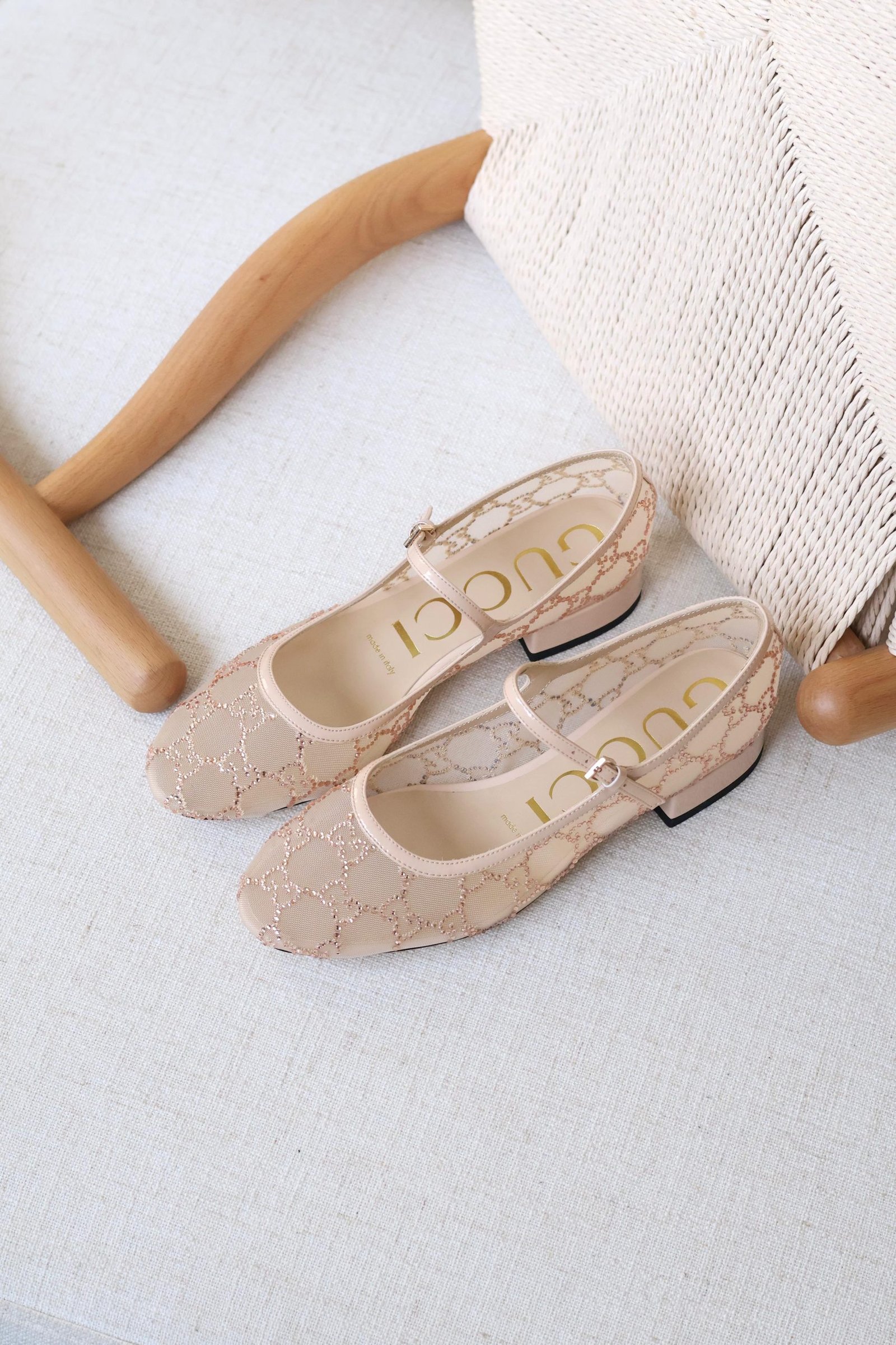 Gucci GG crystal ballet flat - Image 3