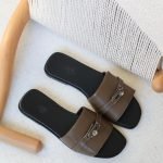 Hermes Giulia Sandals - Dark Olive