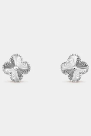 VAN CLEEF & ARPELS Vintage Alhambra Earrings White Gold